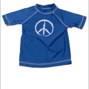 🍭6/$30 Koala Kids peace sign rash guard - 6-9 m